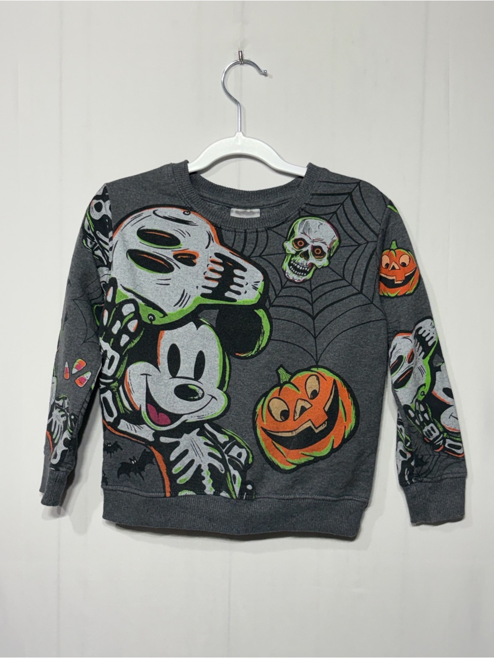 Disney Kids Halloween Mickey & Pumpkins Crewneck Sweatshirt